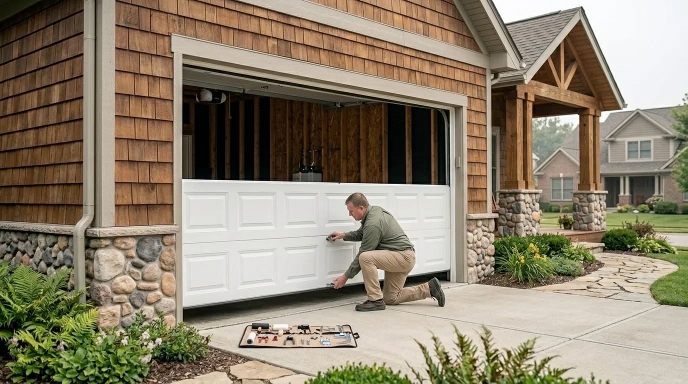 Garage door work by Portland Garage Door Pros in Portland, OR